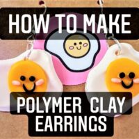 how to make polymer clay earrings