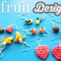 fruit polymer clay earring designs