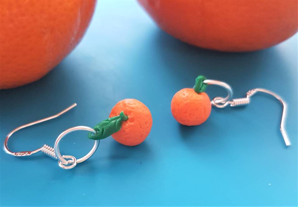 fruit polymer clay earring designs