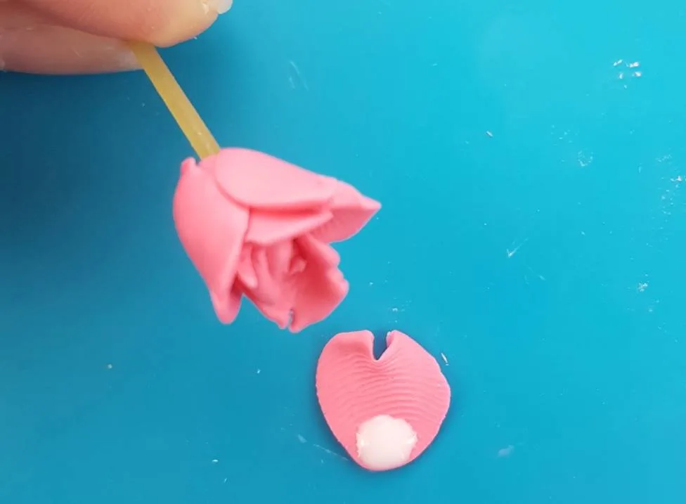 how to make a polymer clay rose