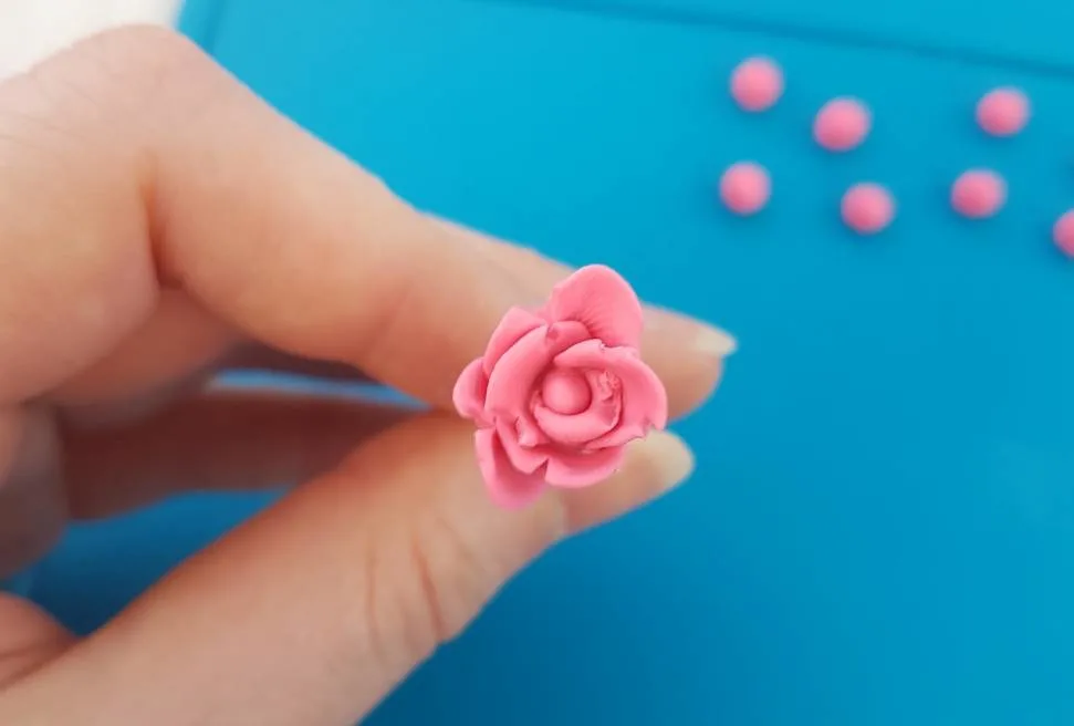 polymer clay rose tutorial