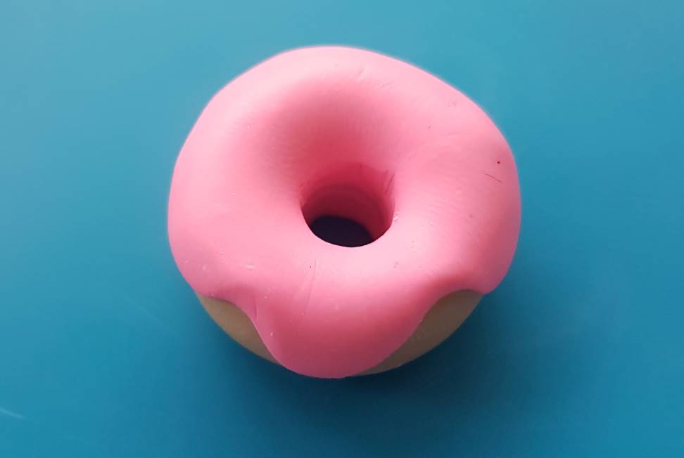 donut earring with hole
