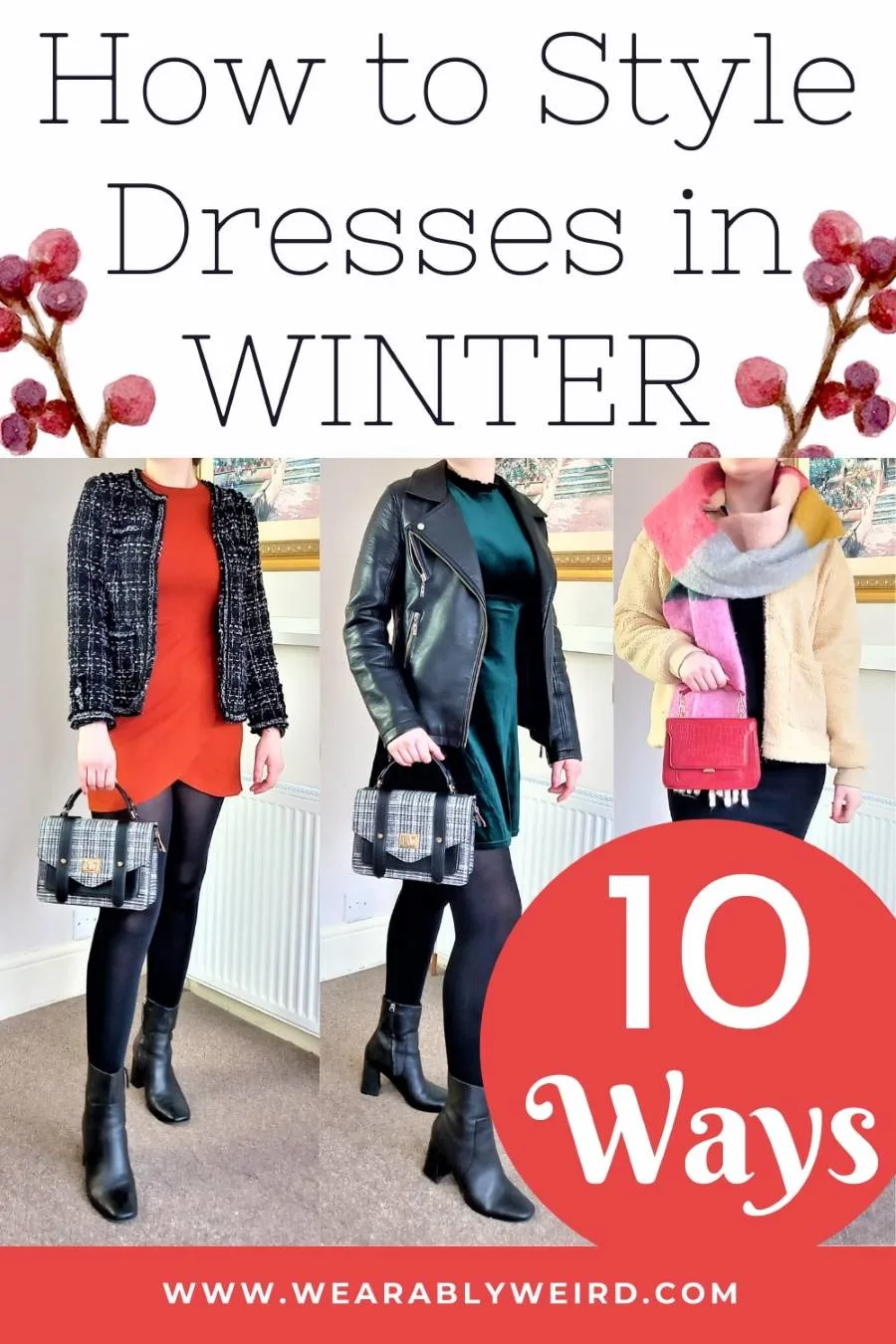 10 ways to style dresses in winter