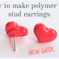 How to make polymer clay studs