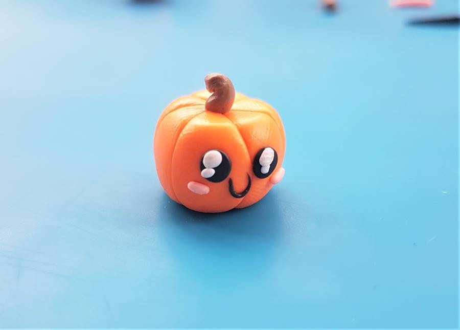 polymer clay pumpkin earrings tutorial halloween