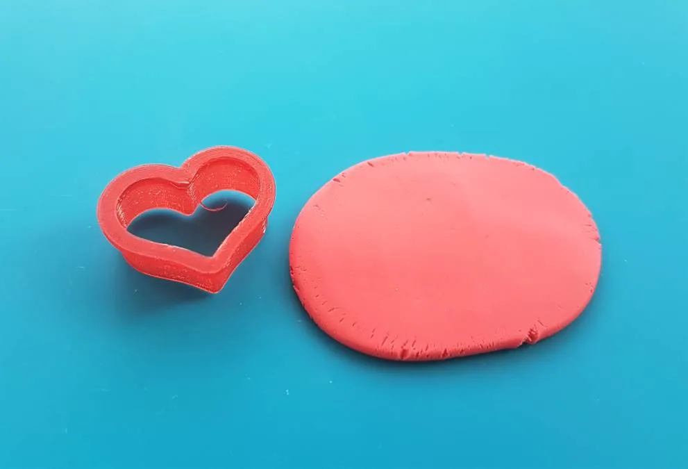 polymer clay heart cutter
