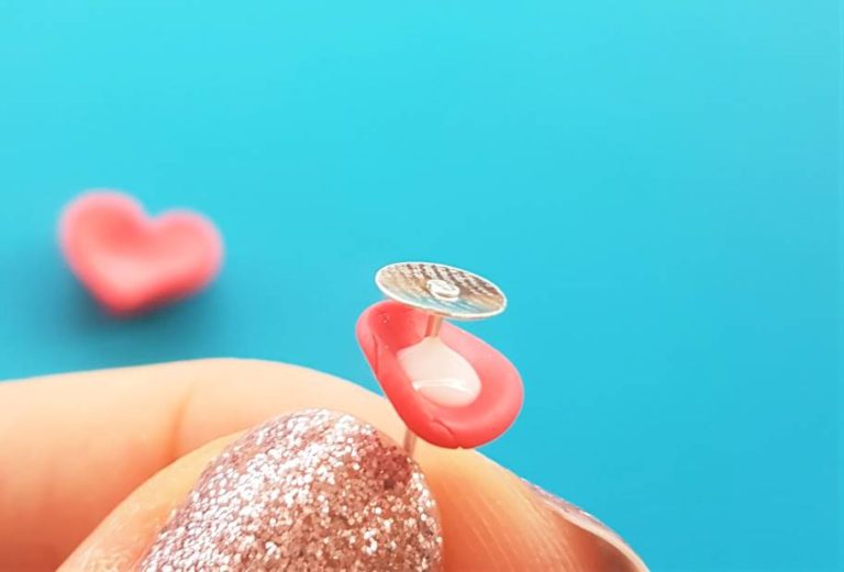 How to Attach Stud Backs to Polymer Clay Earrings Wearably Weird