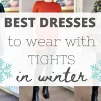 Best dresses to wear with tights in winter