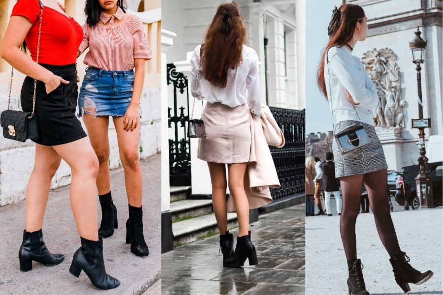 How to Wear Ankle Boots With Skirts ...