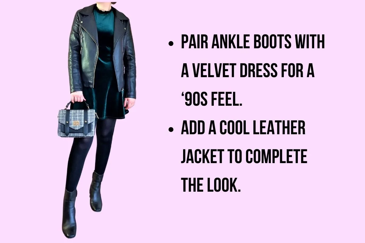 How to wear ankle boots with dresses