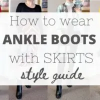 How to wear ankle boots with skirts