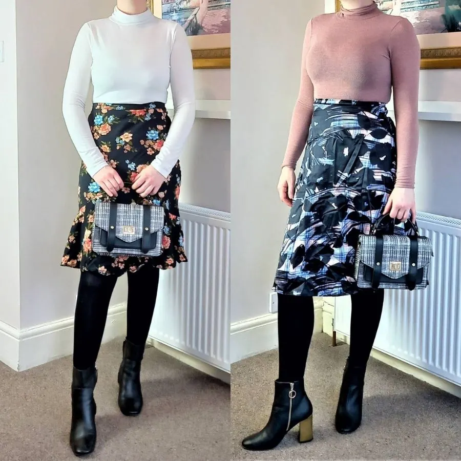 business casual midi skirt outfits