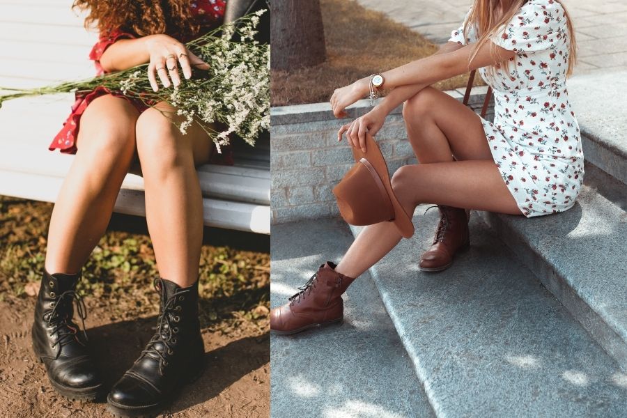 dresses with combat boots