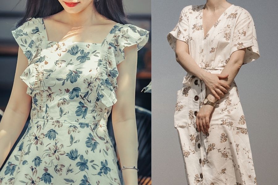 floral tea dresses SUMMER Work From Home Outfits