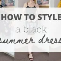 How to style a black summer dress