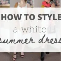 How to style a white summer dress
