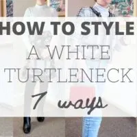How to style a white turtleneck