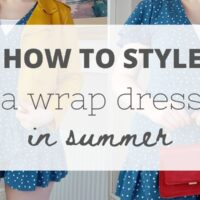 How to style a wrap dress in summer