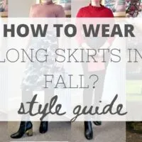How to wear long skirts in fall