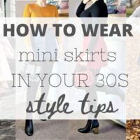 How to wear mini skirts in your 30s