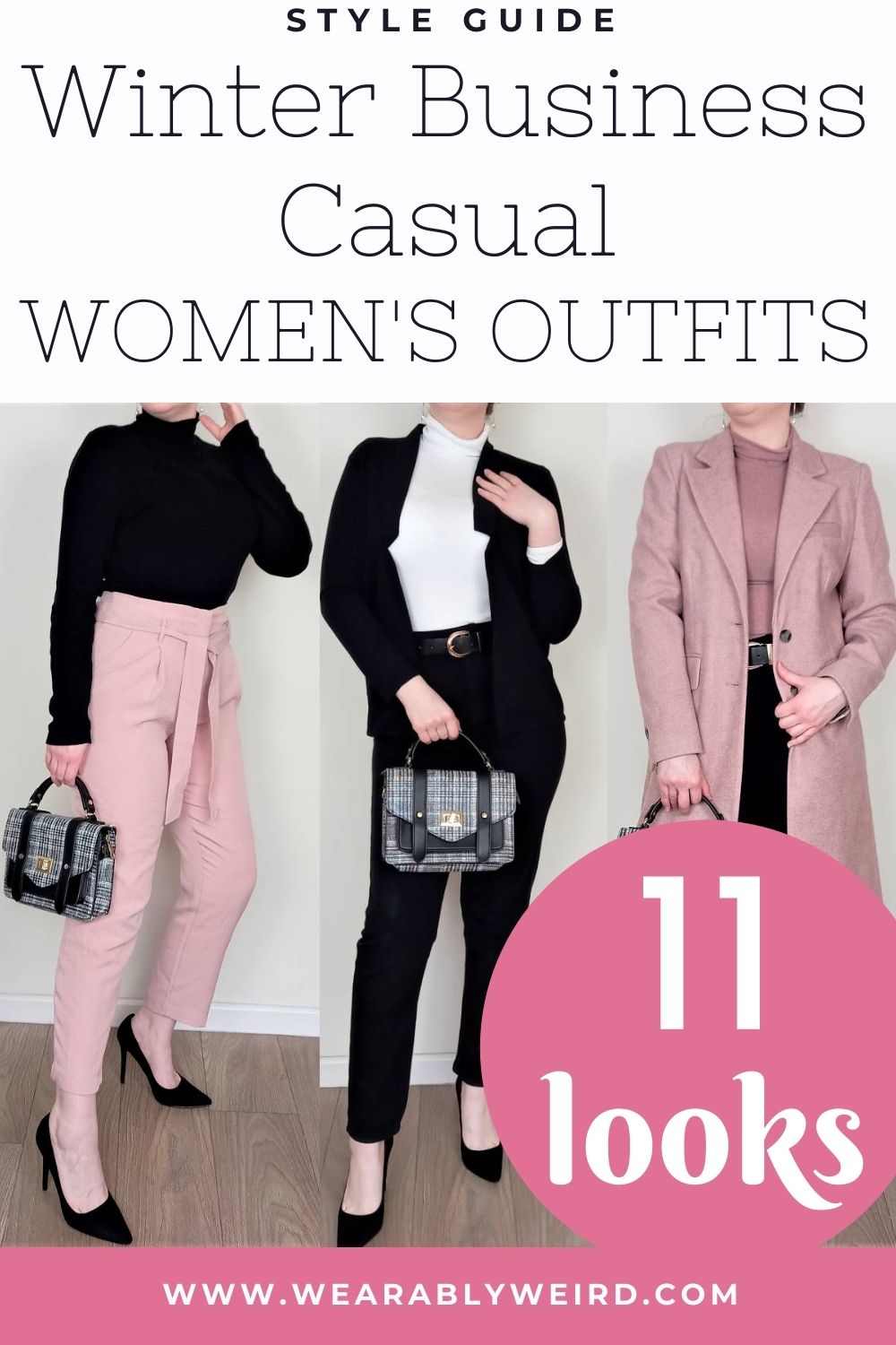 Winter business casual women's outfits pin