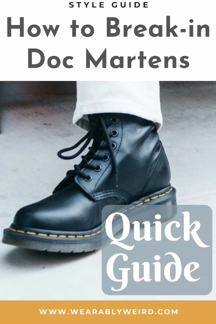 How to break in doc martens fast