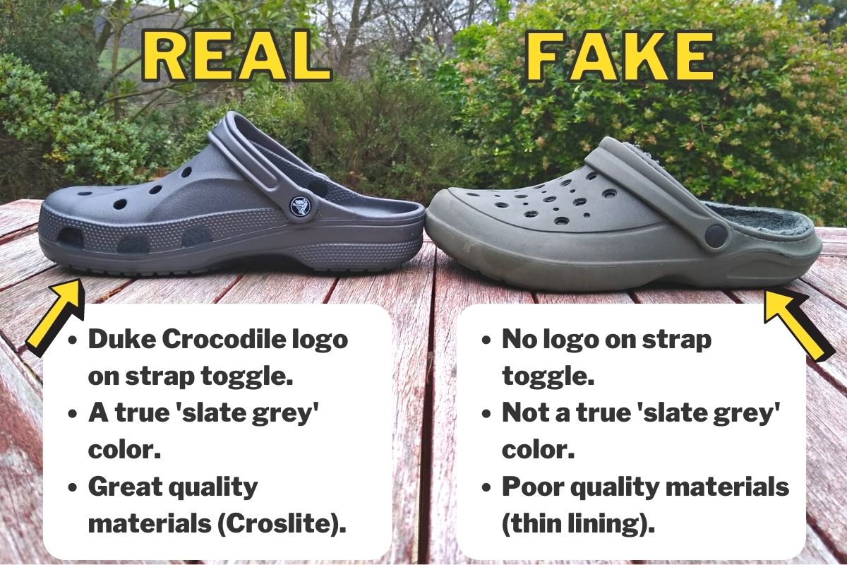How Spot Fake Crocs – 10 Differences (Photos) - Wearably Weird