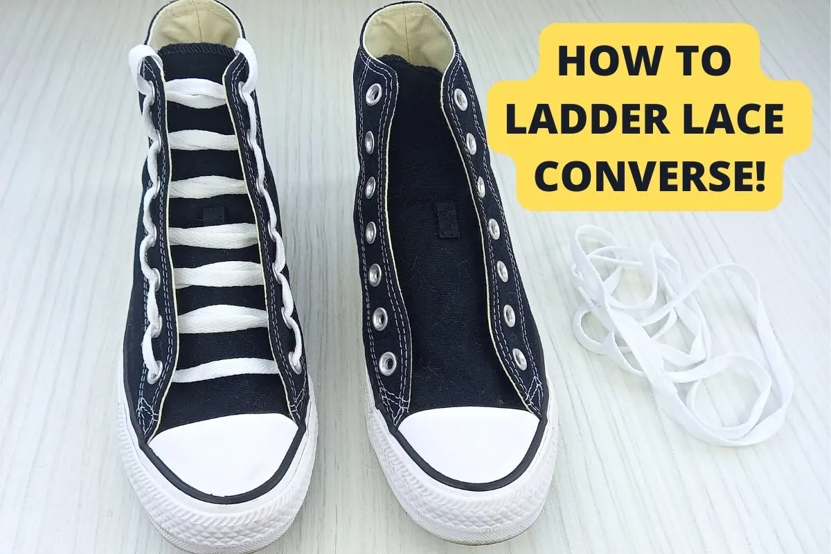 How To Ladder Lace Converse