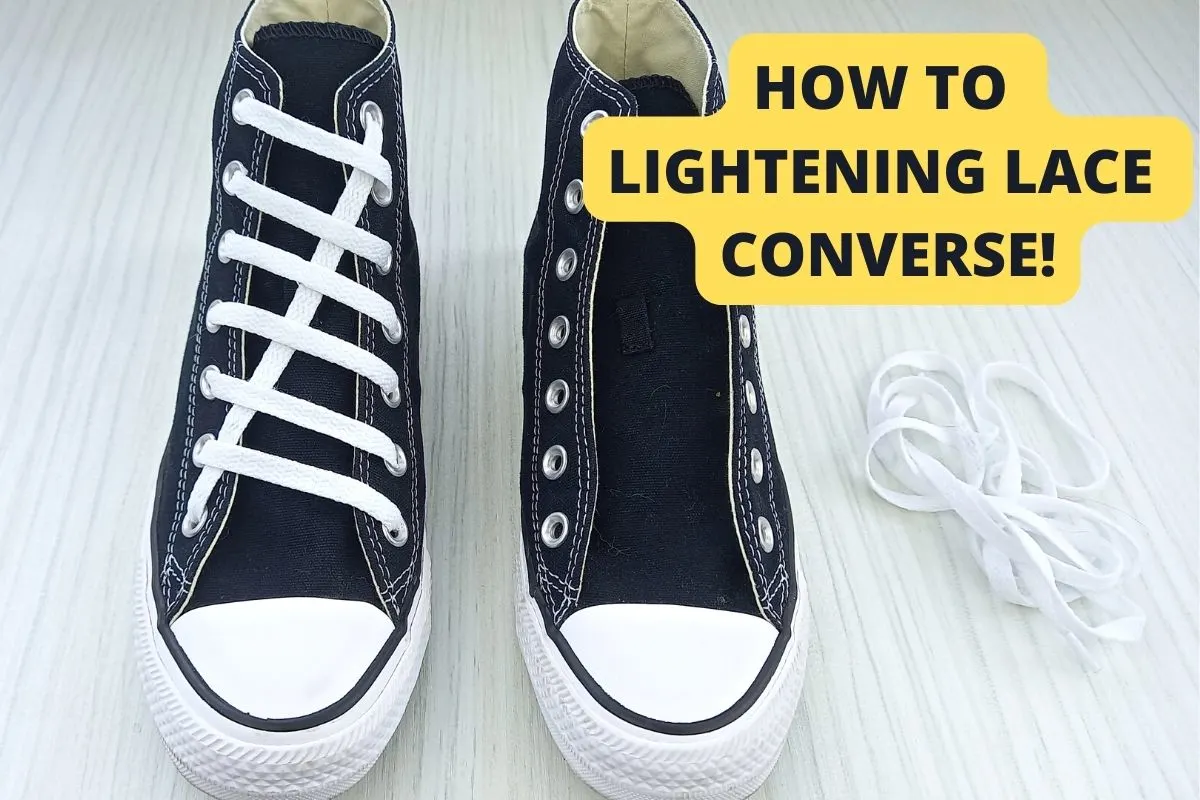How To Lightening Lace Converse