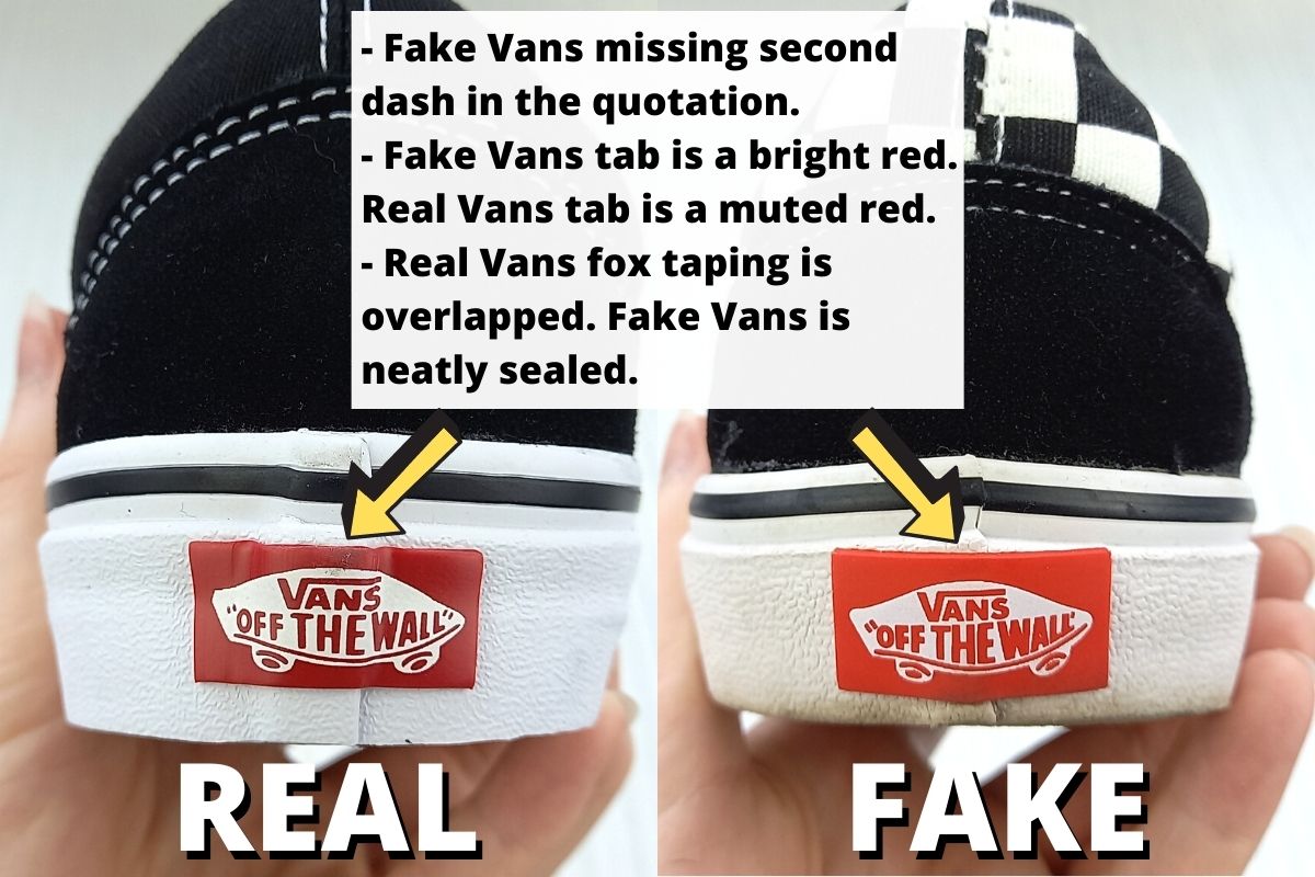 real vans vs fake vans