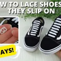 How to lace shoes so they slip on