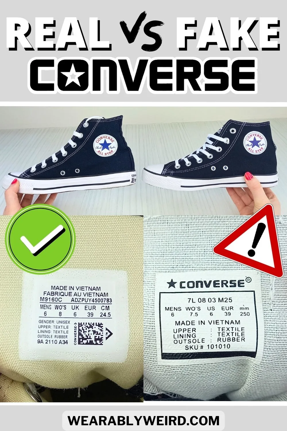 Real Vs Fake Converse