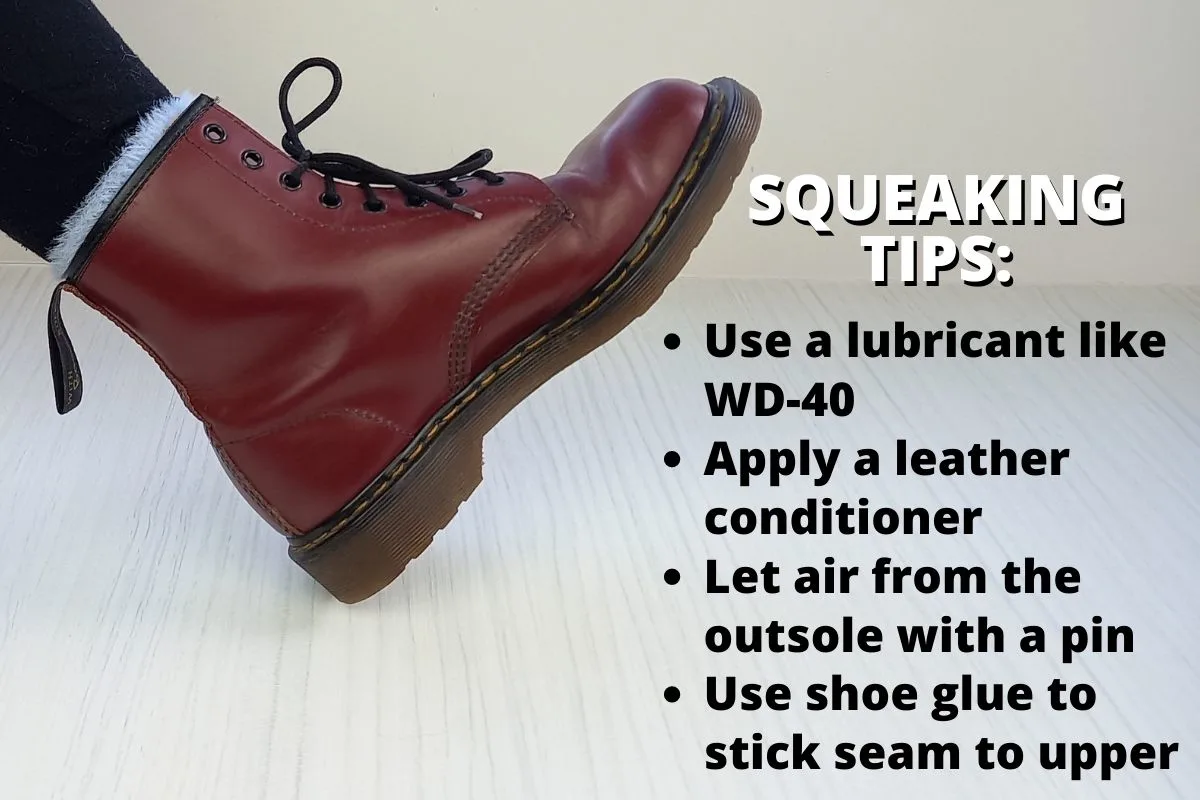 how to stop doc martens from squeaking