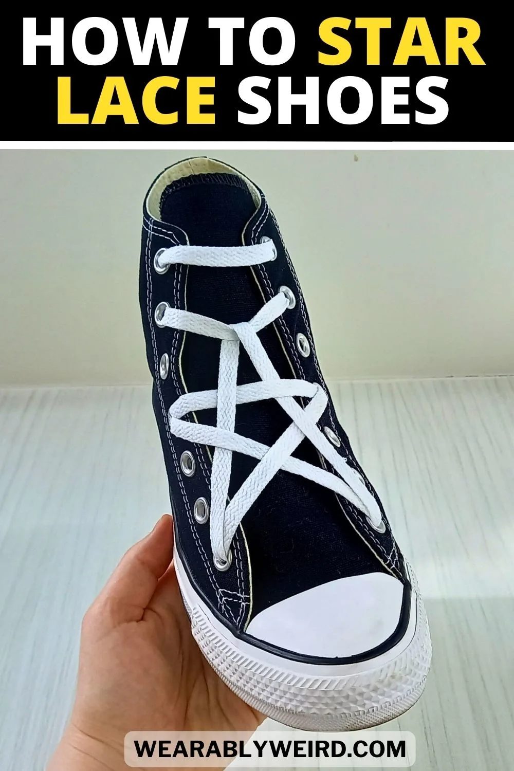 How To Star Lace Shoes