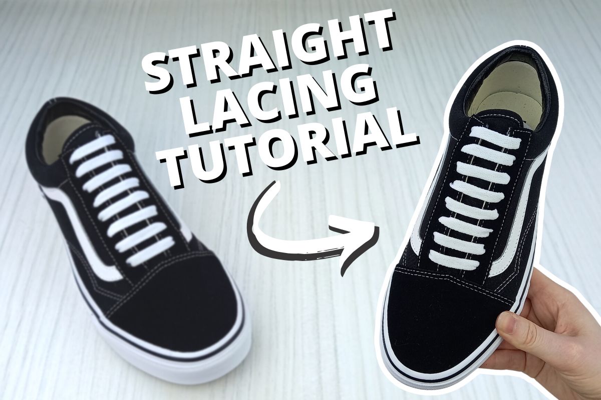 Straight lacing tutorial