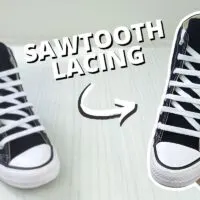 Sawtooth lacing