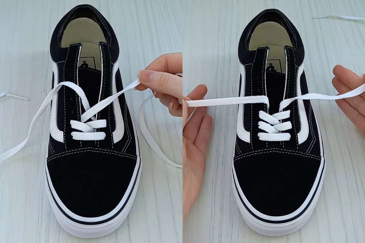 How To Lace Vans Old Skools (Standard Way) - Wearably Weird