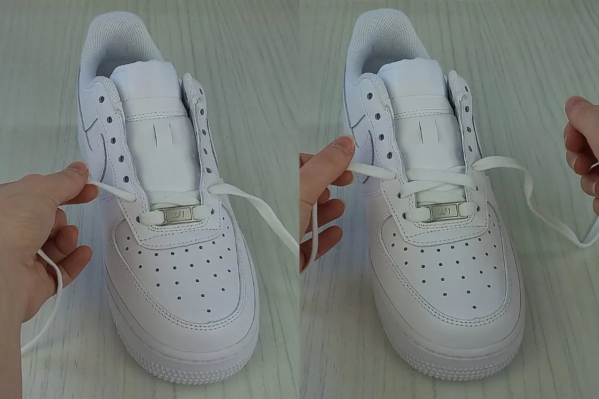 How To Lace Air Force 1s (STANDARD Way) - Wearably Weird